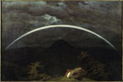 Caspar David Friedrich "Gebirgslandschaft mit Regenbogen"  102 x 70 cm