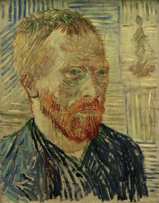 Vincent van Gogh “Selbstbildnis mit japanischem Holzschnitt” 43 x 34 cm 1