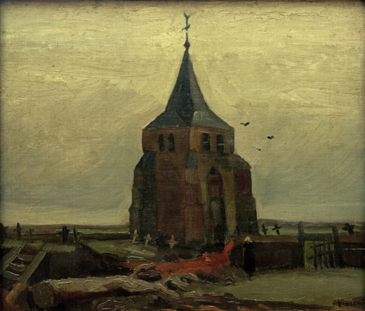 Vincent van Gogh “Der alte Turm auf dem Kirchhof zu Nuenen” 47,5 x 55 cm 1