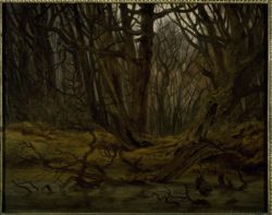 Caspar David Friedrich "Wald im Spätherbst"  44 x 35 cm