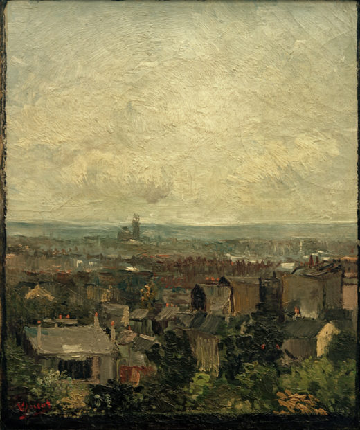 Vincent van Gogh “Blick auf die Daecher von Paris”, 45,6 x 38,5 cm 1