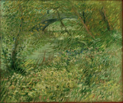Vincent van Gogh “Seineufer im Fruehling am Pont de Clichy” 50 x 60 cm