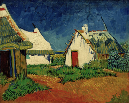 Vincent van Gogh “Drei weiße Huetten in Saintes-Maries”, 33,5 x 41,5 cm 1