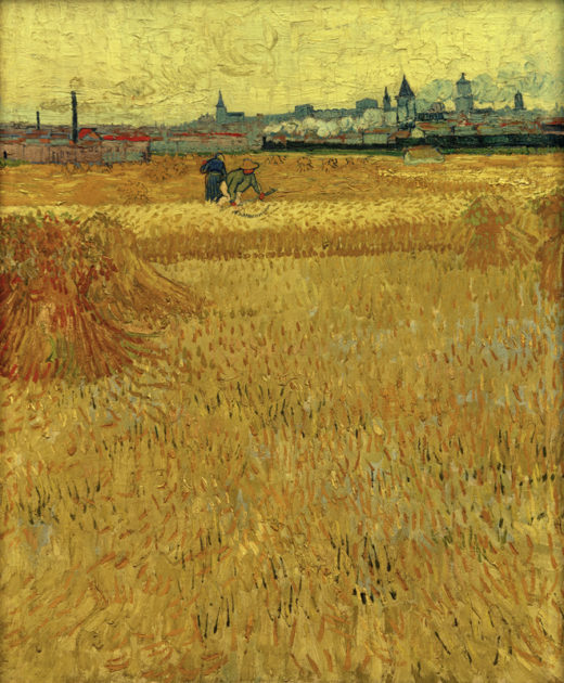 Vincent van Gogh “Weizenfeld mit Blick auf Arles”, 73 x 59 cm 1