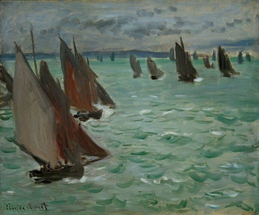 Claude Monet „Segelboote auf dem Meer“ 61 x 50 cm 1