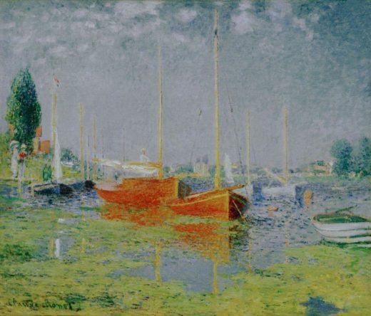 Claude Monet „Freizeitboote bei Argenteuil“ 65 x 54 cm 1