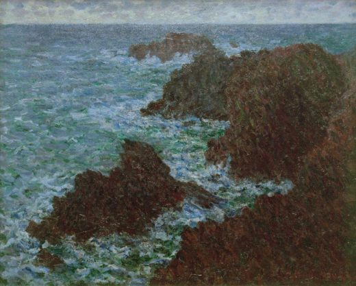 Claude Monet „Die Felsen von Belle-Ile  die wilde Küste“ 81 x 65 cm 1