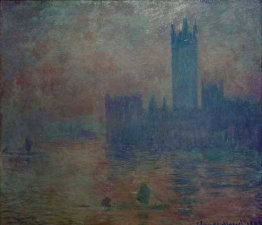 Claude Monet „Das Parlament Nebelstimmung“ 92 x 81 cm 1