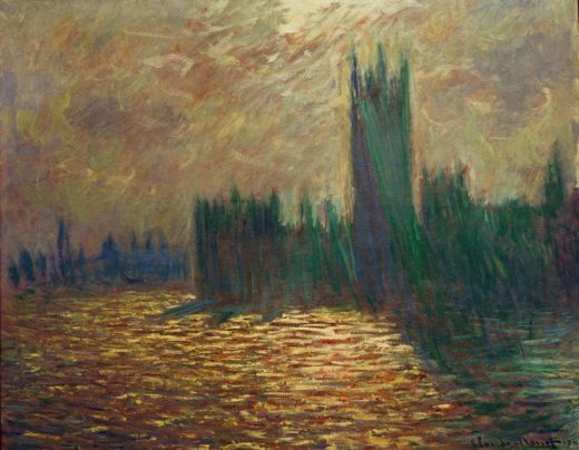 Claude Monet „Das Parlament  Spiegelungen in der Themse“ 92 x 60 cm 1