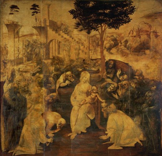 Leonardo da Vinci „Die Anbetung der Könige“ 246 x 243 cm 1
