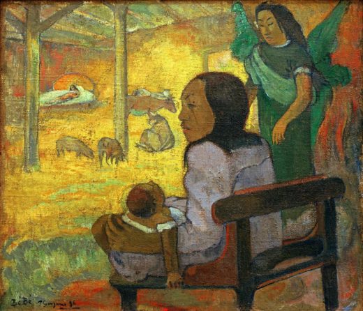 Paul Gauguin „Kleines Kind (Tahitische Weihnacht)“  77 x 67 cm 1
