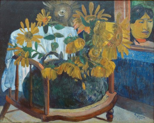 Paul Gauguin „Sonnenblumen auf einem Sessel II“  92 x 73 cm 1