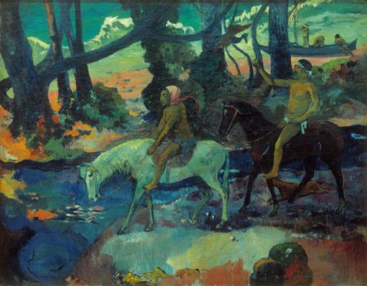 Paul Gauguin „Die Furt oder die Flucht (Le gue ou la fuite)“  95 x 76 cm 1