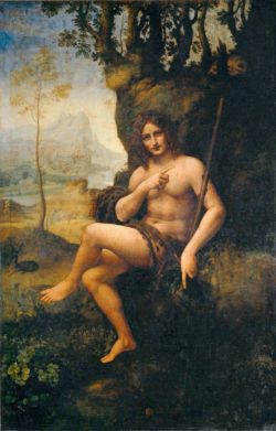 Leonardo da Vinci "Bacchus" 115 x 177 cm