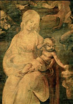 Leonardo da Vinci "Die Anbetung der Könige" 246 x 243 cm