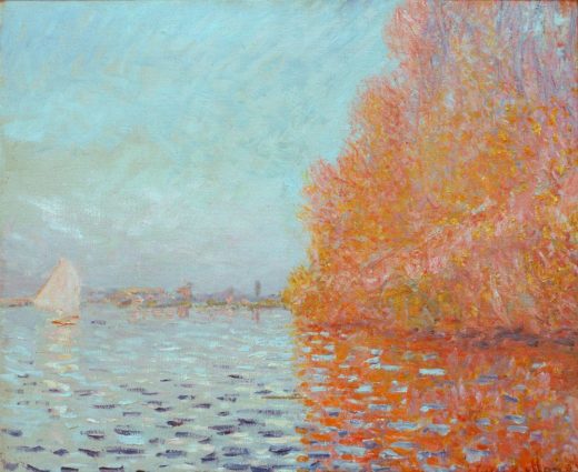 Claude Monet „Flußlandschaft im Herbst“ 65 x 55 cm 1