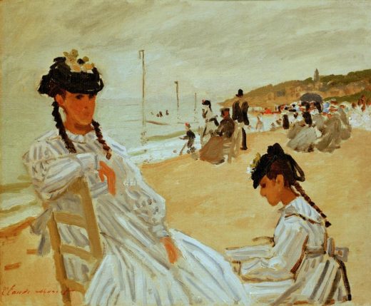 Claude Monet „Am Strand in Trouville“ 46 x 38 cm 1