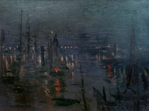 Claude Monet „Der Hafen von Le Havre bei Nacht“ 81 x 60 cm 1