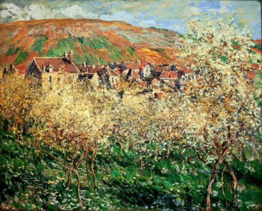 Claude Monet „Blühende Zwetschgenbäume in Vetheuil“ 81 x 64 cm 1
