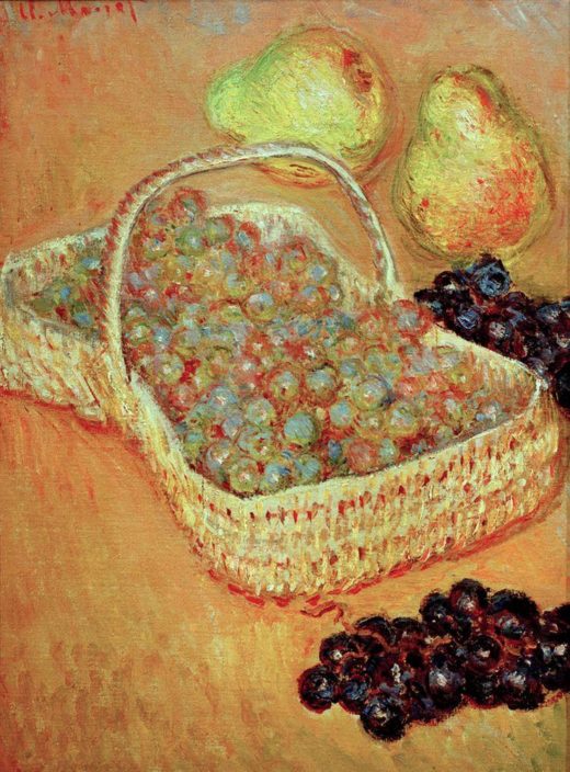 Claude Monet „Korb mit Weintrauben und Birnen“ 37 x 50 cm 1