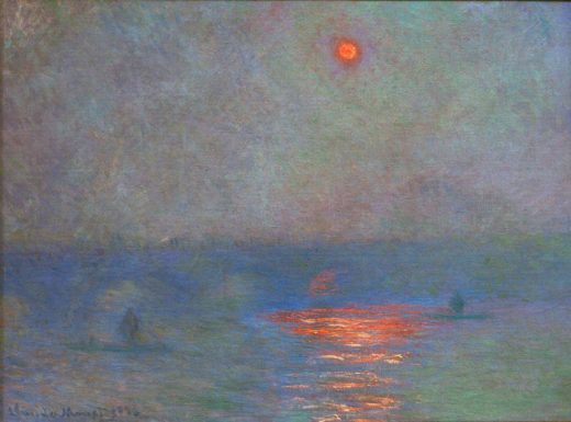 Claude Monet „Waterloo Bridge-Sonne im Nebel“ 100 x 73 cm 1