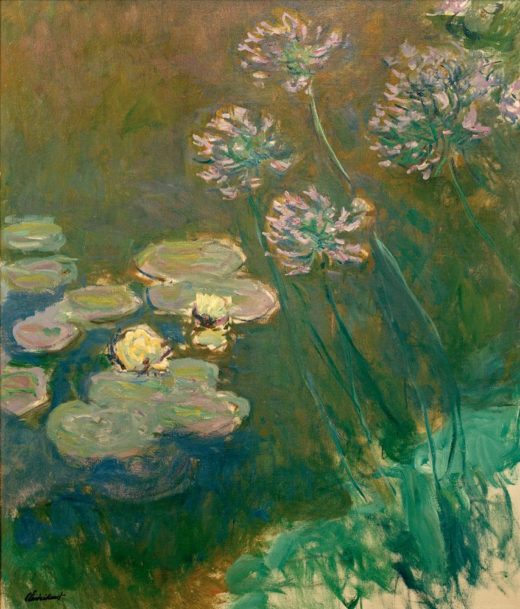 Claude Monet „Seerosen und Agapanthus“ 120 x 140 cm 1