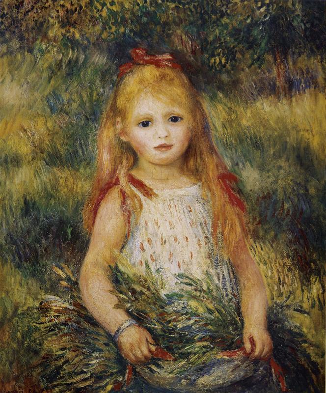 Kunstdruck Mädchen Im Garten Von Auguste Renoir 