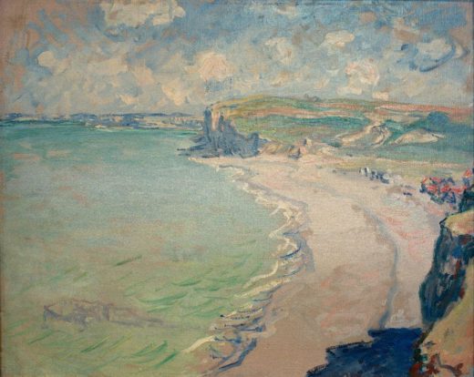Claude Monet „Der Strand von Pourville“ 73 x 60 cm 1