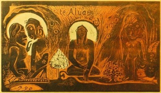 Paul Gauguin „Die Götter“  36 x 20 cm 1