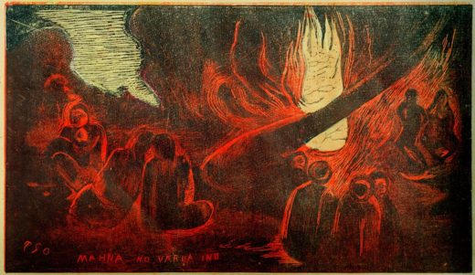 Paul Gauguin „Der Teufel spricht“  36 x 20 cm 1