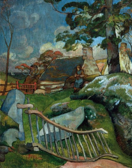 Paul Gauguin „Das Gatter (Die Schweinehirtin)“  73 x 93 cm 1