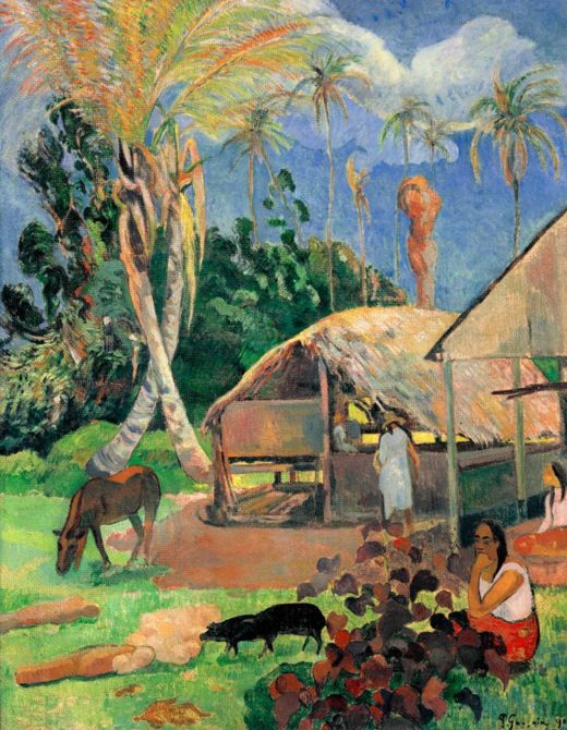 Paul Gauguin „Die schwarzen Schweine“  72 x 91 cm 1