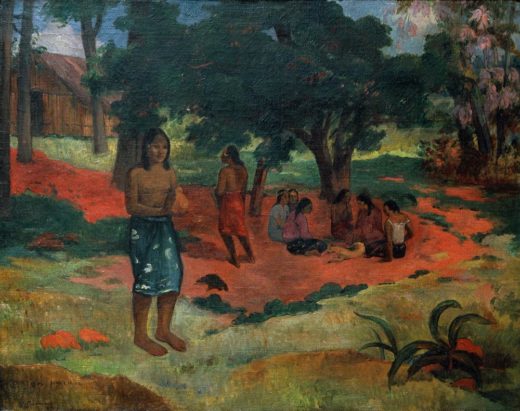 Paul Gauguin „Die geflüsterten Worte (Parau parau II)“  96 x 76 cm 1
