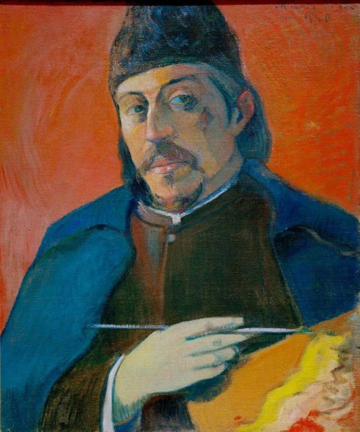 Paul Gauguin „Selbstporträt mit Palette“  73 x 92 cm 1