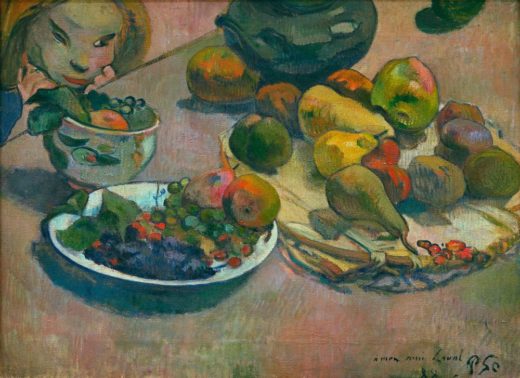 Paul Gauguin „Stillleben mit Früchten“  58 x 43 cm 1