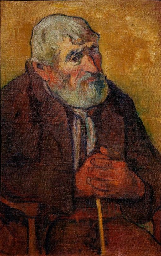 Paul Gauguin „Alter Mann mit Stock“  45 x 70 cm 1