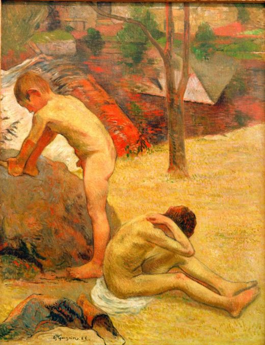 Paul Gauguin „Badende bretonische Knaben“  73 x 92 cm 1