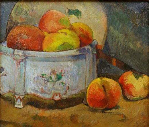 Paul Gauguin „Stillleben mit Pfirsichen“  32 x 26 cm 1