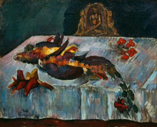 Paul Gauguin „Stilleben mit exotischen Vögeln“  71 x 58 cm 1