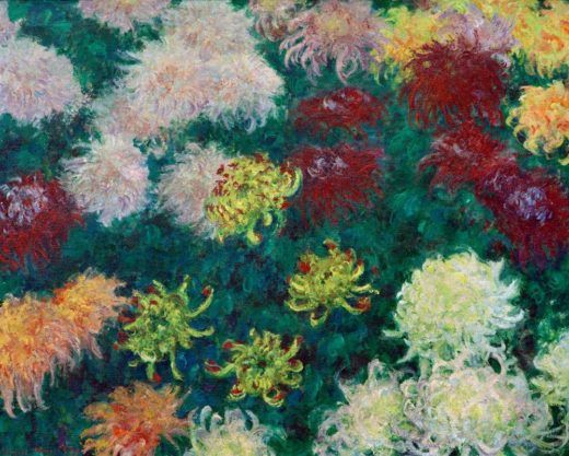 Claude Monet „Chrysanthemenbeet“ 100 x 81 cm 1