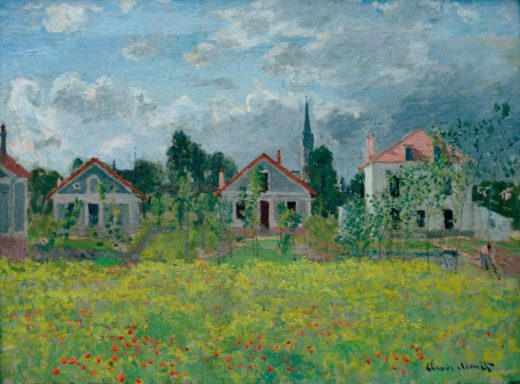 Claude Monet „Häuser in Argenteuil“ 73 x 54 cm 1