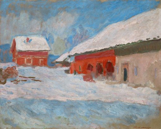 Claude Monet „Die roten Häuser in Bjönnegaard“ 81 x 65 cm 1