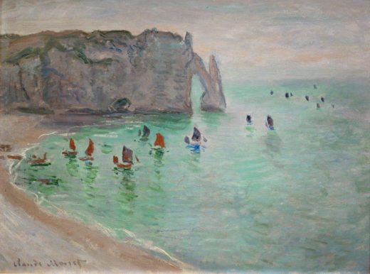 Claude Monet „Ausfahrt der Fischerboote“ 81 x 60 cm 1