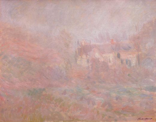 Claude Monet „Häuser in Falaise im Nebel“ 92 x 73 cm 1