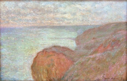 Claude Monet „Auf der Steilküste bei Dieppe  bewölkter Himmel“ 100 x 65 cm 1