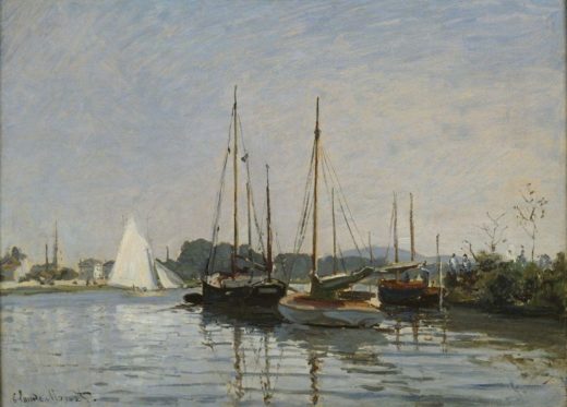Claude Monet „Freizeitboote bei Argenteuil“ 65 x 49 cm 1