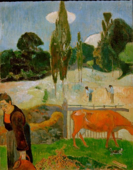 Paul Gauguin „Die rote Kuh“  73 x 92 cm 1