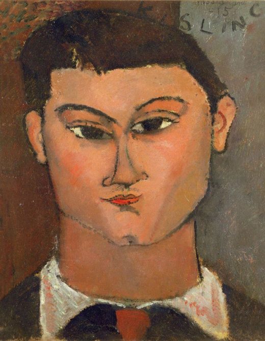 Amedeo Modigliani „Bildnis des Malers Moise Kisling“ 37 x 28″cm 1