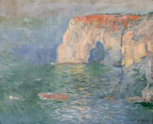 Claude Monet „Etretat Manneporte Reflexe auf dem Wasser“ 81 x 65 cm 1