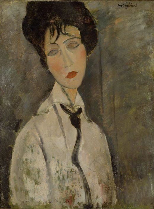Amedeo Modigliani „La femme à la cravatte noir“ 65 x 50″cm 1